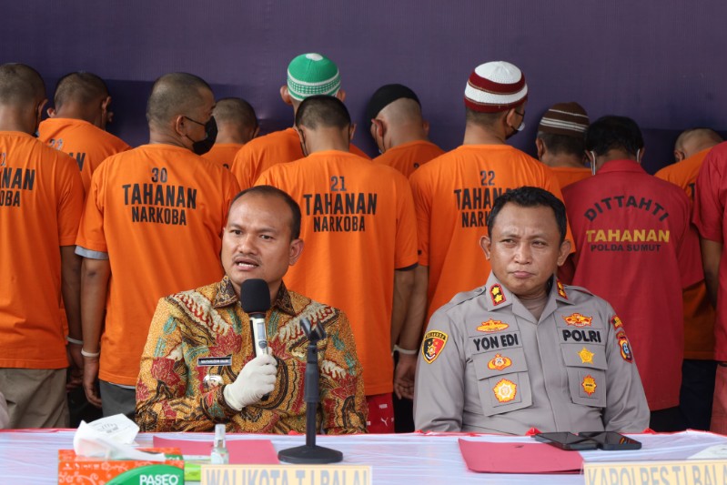 Wali Kota Tanjungbalai Hadiri Konferensi Pers Ungkap Kasus