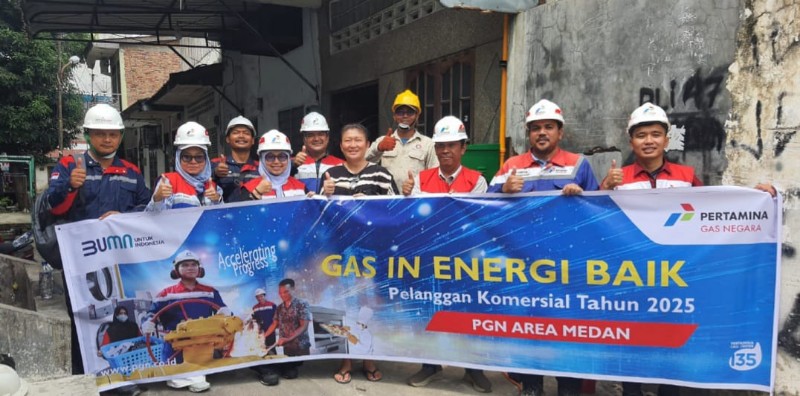Dukung Usaha Kuliner di Medan, PGN Salurkan Gas Bumi ke Toko Bika Ambon Nikmat ‘twins’