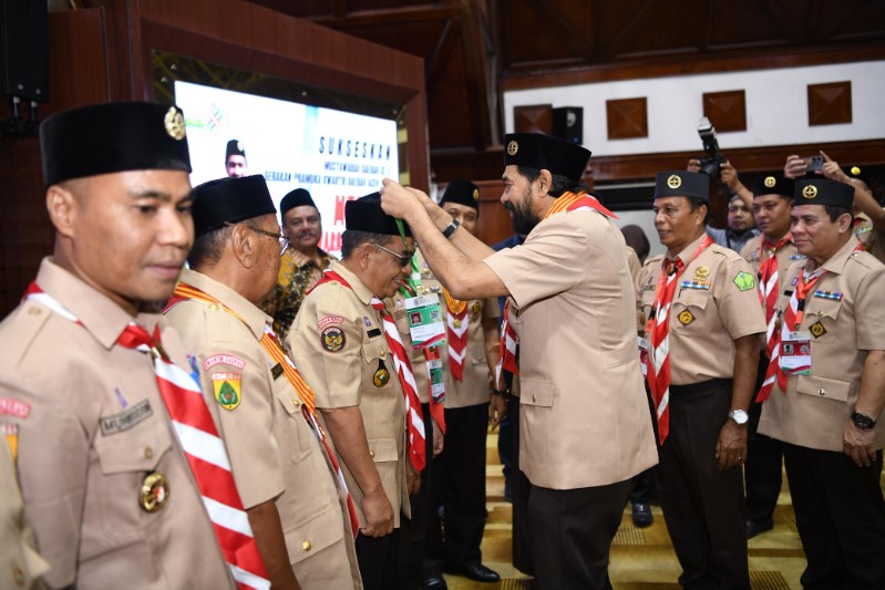 Mualem Ingatkan Pemilihan Ketua dalam Musda Pramuka Kwarda Aceh harus Sesuai Aturan