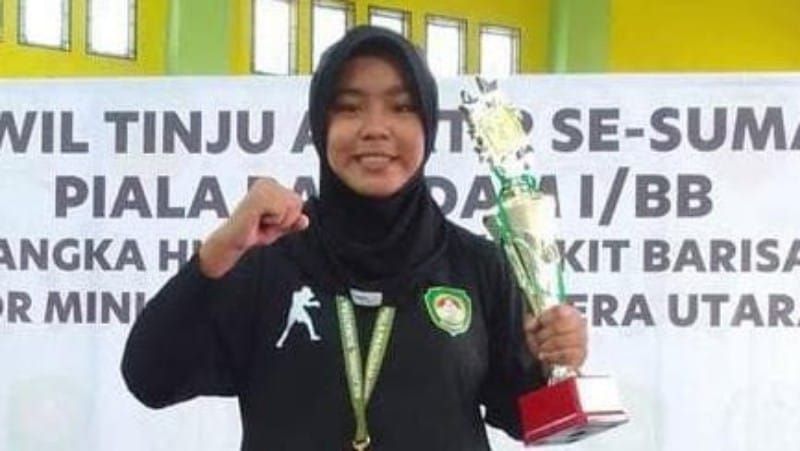 Nona Petinju Sasana Fighter Grib Jaya Medan Siap Fight Diarena Porprovsu 2026
