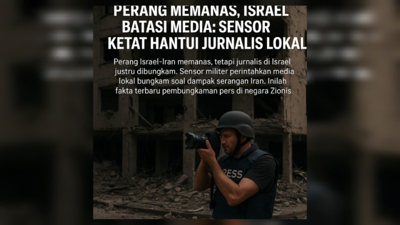 Perang Memanas, Israel Batasi Media: Sensor Ketat Hantui Jurnalis Lokal