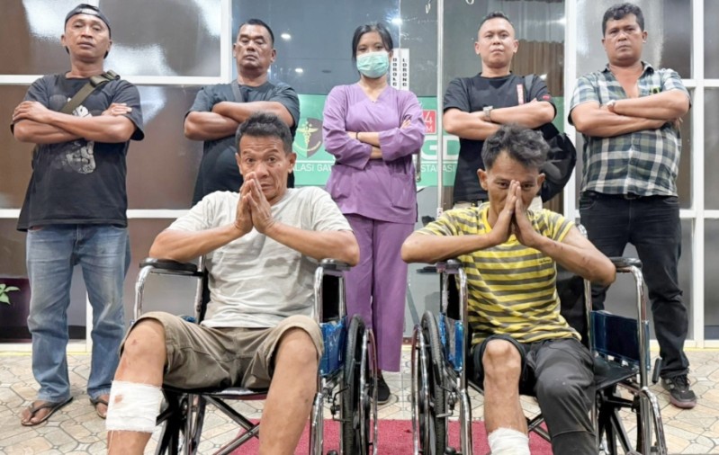 Serang dan Dorong Polisi Ke Selokan, Dua Residivis Dihadiahi Timah Panas