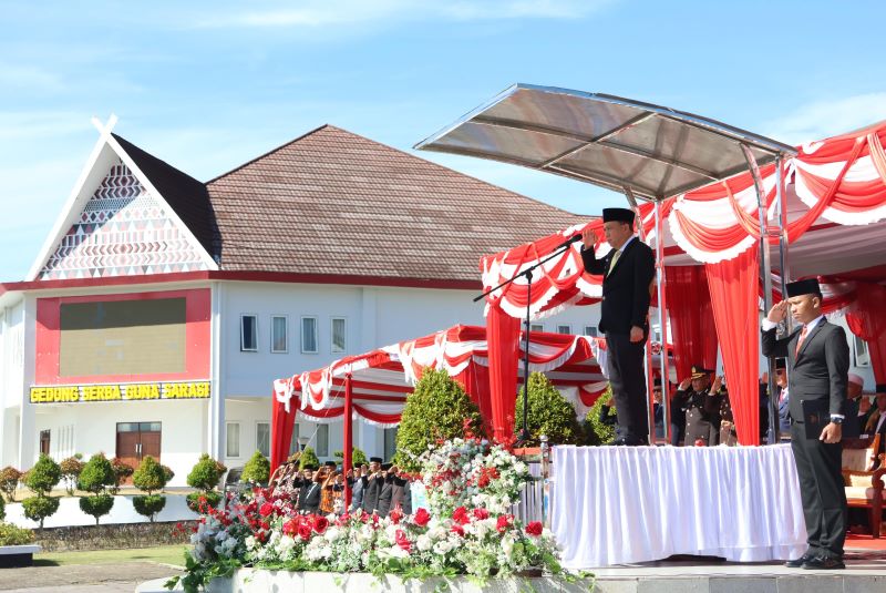 Wabup Tapsel Irup, Peringatan Harlah Pancasila di gelar di halaman Kantor Bupati Tapanuli Selatan