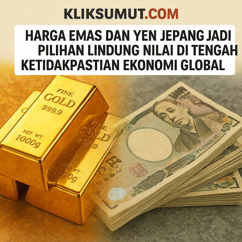 harga emas naik, proyeksi emas 2025, yen jepang, lindung nilai, ekonomi AS, suku bunga the fed, safe haven, prediksi pasar global, boJ naikkan suku bunga, tarif Trump