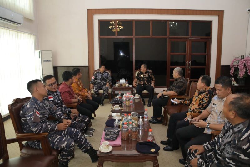 Danlanal TBA Datangi Bupati Asahan, Sampaikan Informasi Tentang ini