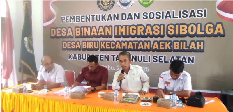 Imigrasi Sibolga Gelar Desa Binaan di Tapanuli Selatan, Tekankan Pencegahan TPPO dan PMI Non-Prosedural