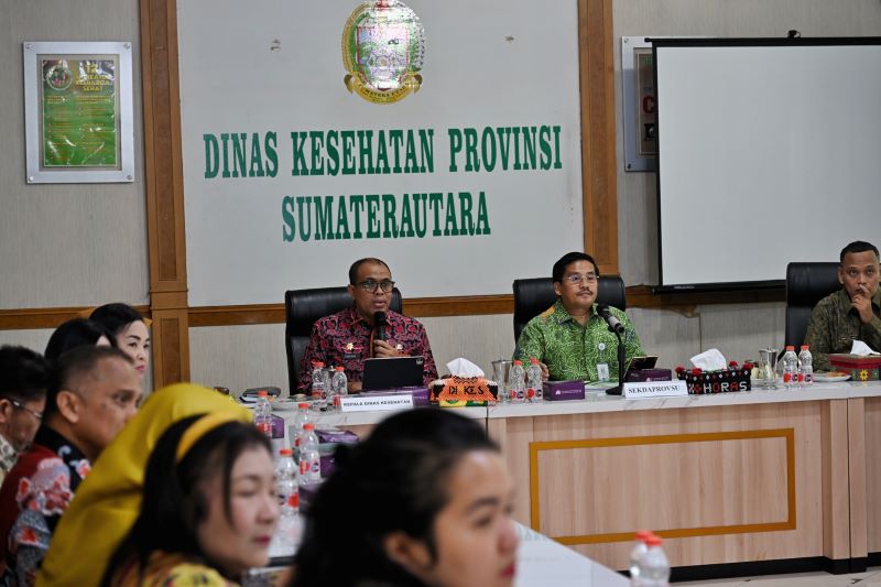 Kunjungi Dinas Kesehatan Sumut, Sekdaprov Ingatkan Sejumlah Program Prioritas Kesehatan