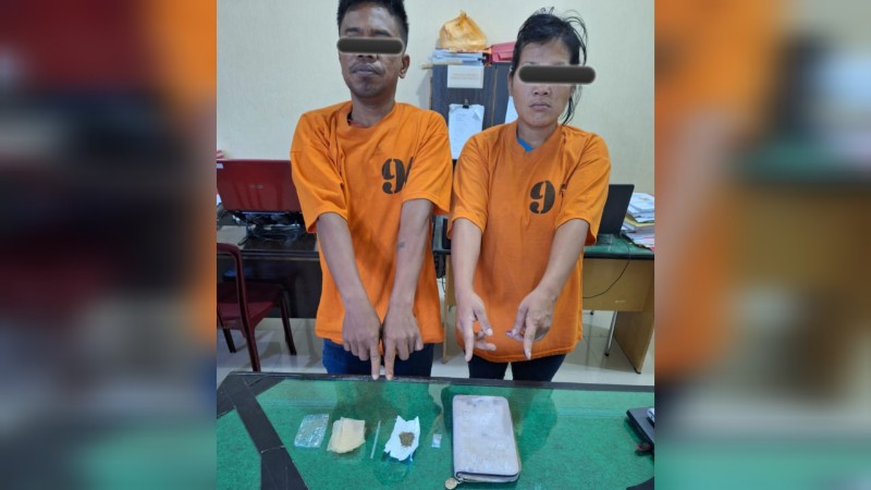 Miliki Sabu dan Ganja, Seorang Pria dan Wanita di Grebek di Kabanjahe
