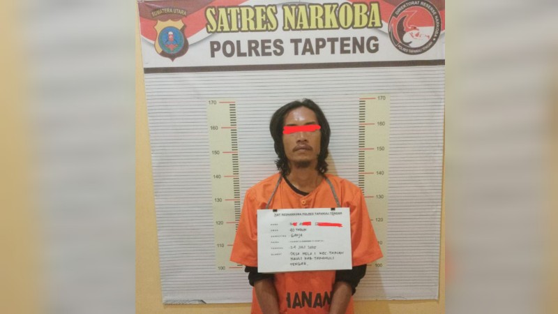 Polres Tapanuli Tengah Ringkus Pengedar Ganja di Tapian Nauli