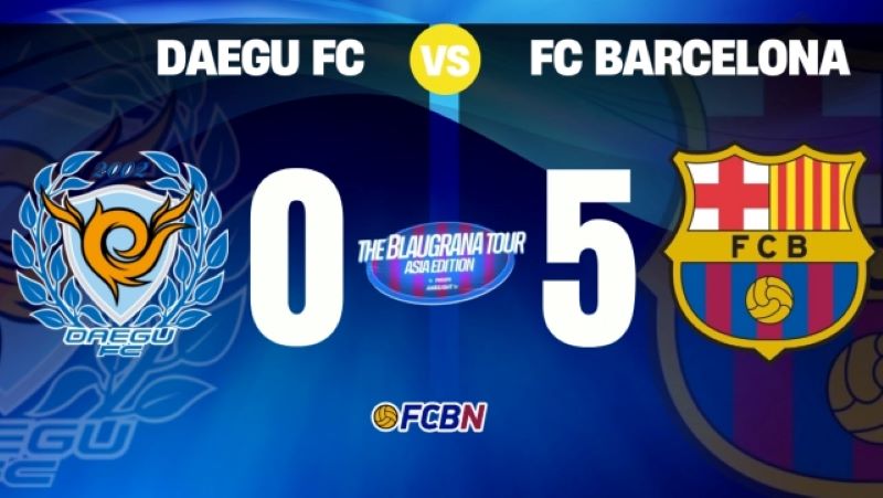 Daegu FC vs Barcelona: Barca Menang Telak 5-0