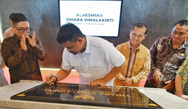 Gubernur Sumut Bobby Nasution Resmikan Vihara Vimalakirti Medan, Harapkan Jadi Tempat Penyejuk Bagi Umat Buddha
