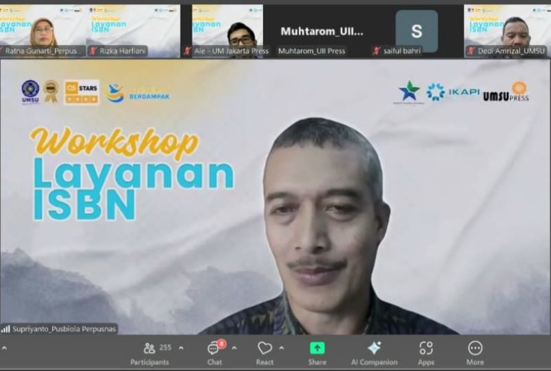 UMSU Press Gandeng IKAPI Sumut dan Perpusnas RI Gelar Workshop Layanan ISBN