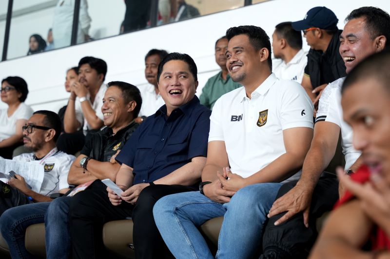 Laga Perdana Timnas U-17 di Stadion Utama Sumut Berakhir Imbang 2-2, Erick Thohir Puji Bobby Nasution