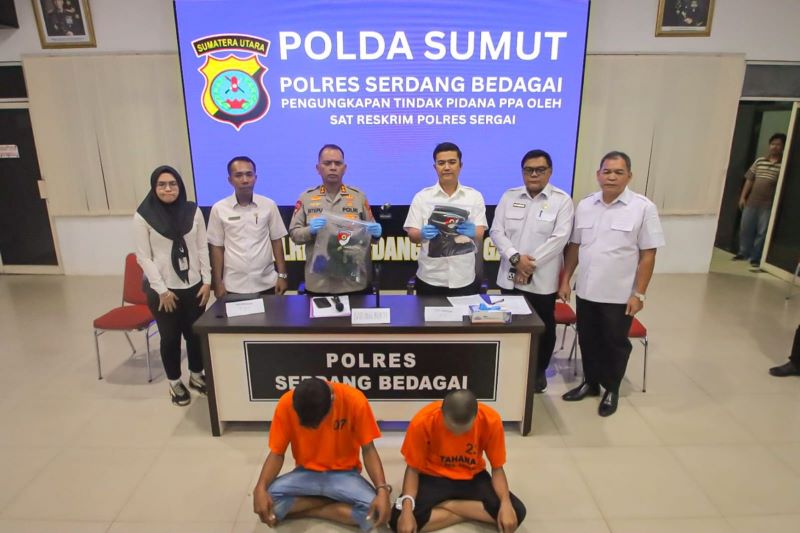 Polres Sergai Ungkap Dua Kasus Kejahatan Seksual: Ayah Kandung Cabuli Anak, Sepupu Rudapaksa Siswi SMP