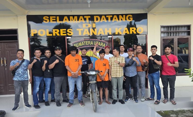 Satreskrim Polres Tanah Karo Berhasil Bekuk Dua Pelaku Curanmor di Berastagi