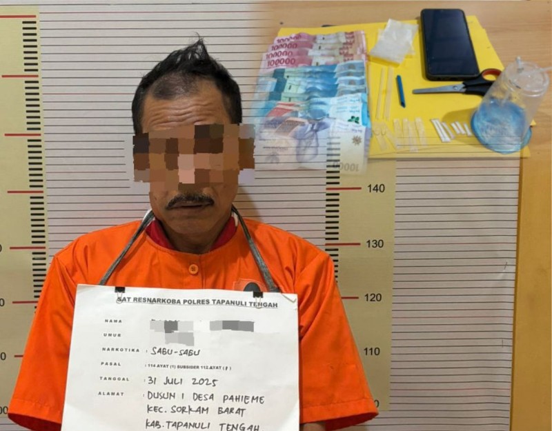Sat Narkoba Polres Tapteng Bekuk Diduga Pengedar Narkoba