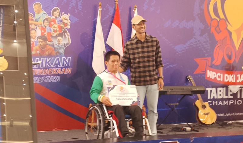 Perdana Tampil di Kejurnas, Hendri Bawa Pulang Perak untuk Sumut di Cabor Para Tenis Meja