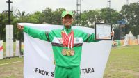 Cetak Sejarah di PON XXI/2024, Atlet Cricket Sumut Raih Emas Berkat Latihan Semi Militer di Batalyon Kopasgat