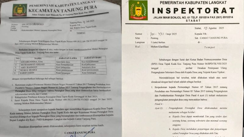 Tujuh Hari Setelah Rekomendasi Camat, SK Pembatalan Sekdes Tapak Kuda Tak Kunjung Diterbitkan: Dugaan Nepotisme dan Dinasti Kades Mencuat