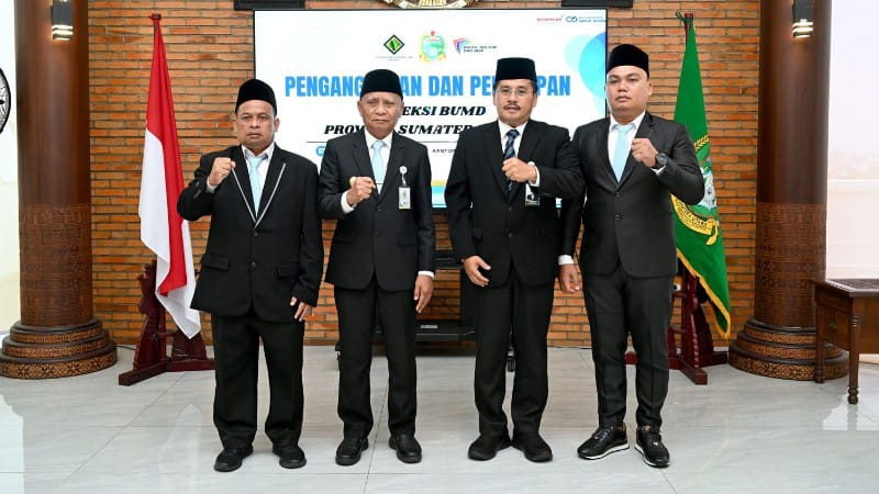 Lantik Dua Direktur PT PSU dan PD AIJ: Wagub Sumut Minta Pegang Lima Prinsip Ini