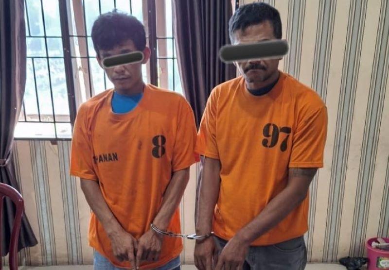 Gerebek Gubuk Narkoba di Desa Kuta Bangun, Dua Pengedar Sabu Ditangkap Polisi
