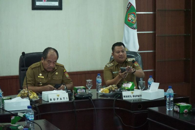 Bupati Asahan Bersama Forkopimda Ikuti Rakor Pengendalian Inflasi dengan Mendagri
