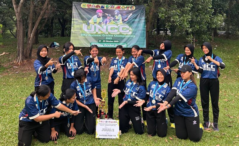 Tim Putra dan Putri UNIMED Raih Medali Perak di Kejuaraan Nasional Cricket Antar Perguruan Tinggi 2025