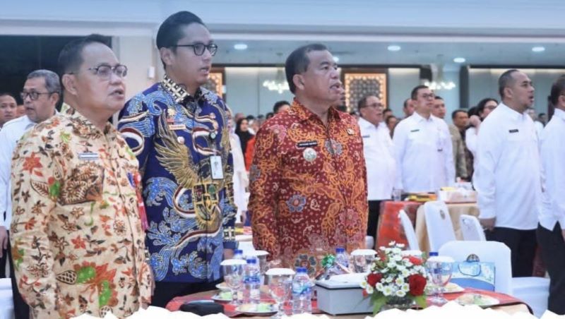 Bupati Karo Antonius Ginting Terima Kekurangan Dana Bagi Hasil (DBH) Rp18,18 Miliar dari Pemprov Sumut