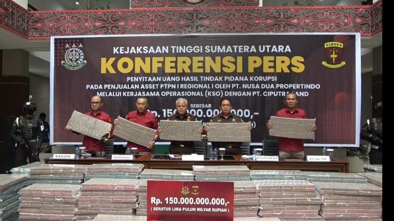 Kasus Jual Aset PTPN I: Kejati Sumut Sita Rp150 Miliar dari PT DMKR