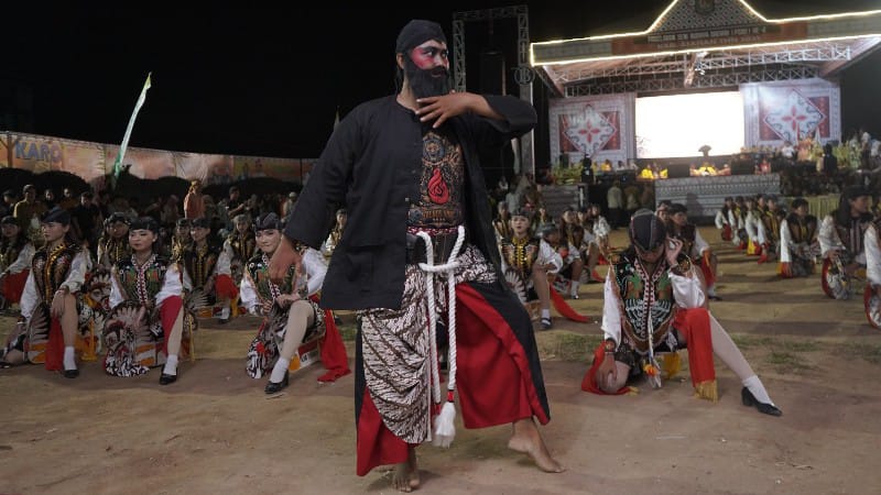 Meski Diguyur Hujan, Budaya Etnis Jawa Tampil Spektakuler Meriahkan PSBD Ke-6 Asahan