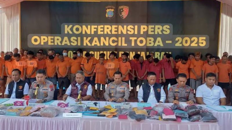 Operasi Kancil 2025: Polda Sumut Ungkap 249 Kasus Kejahatan, Sita Ratusan Sepeda Motor