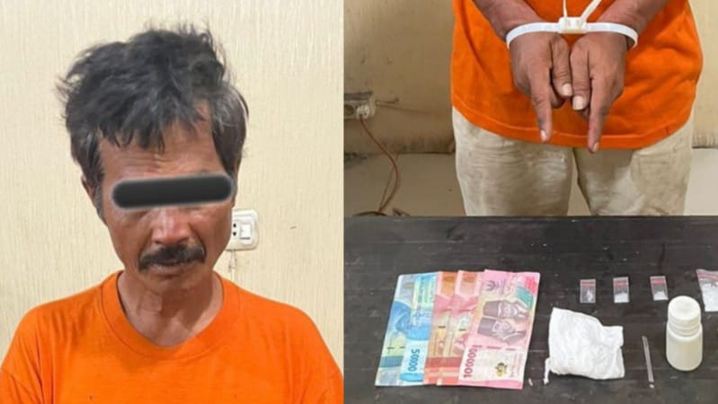 Polres Karo Tangkap Pria 54 Tahun Pemilik Sabu 3,45 Gram di Kecamatan Munte