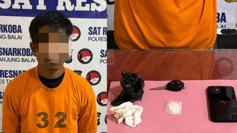 Polres Tanjungbalai Gagalkan Peredaran Sabu, Satu Pelaku Diamankan dengan Barang Bukti 2,87 Gram