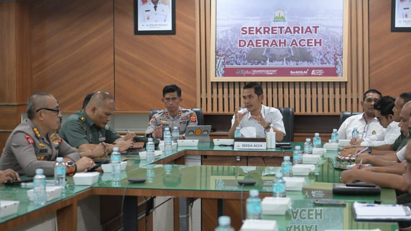 Sekda Aceh Pimpin Rapat Teknis Penertiban Tambang Ilegal dengan Pendekatan Humanis