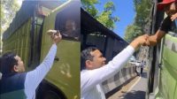 Kontras dengan Sikap Gubernur Sumut, Wagub Aceh Beri Makan Supir Truk Plat Luar di Gunung Geurutee