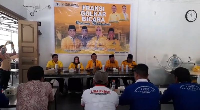 HUT ke-61, Golkar Sibolga Gelar Dialog Kebangsaan Bersama Mahasiswa dan Pemuda: Siap Jadi Lokomotif Pembangunan Kota