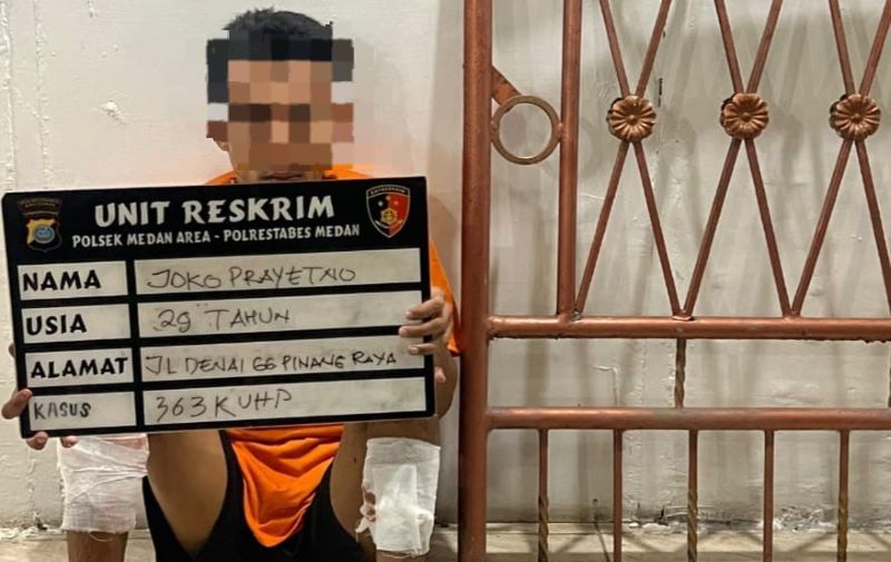 "Rayap Besi" Medan Ditembak Polisi Usai Curi Pagar, Aksinya Viral di Medsos