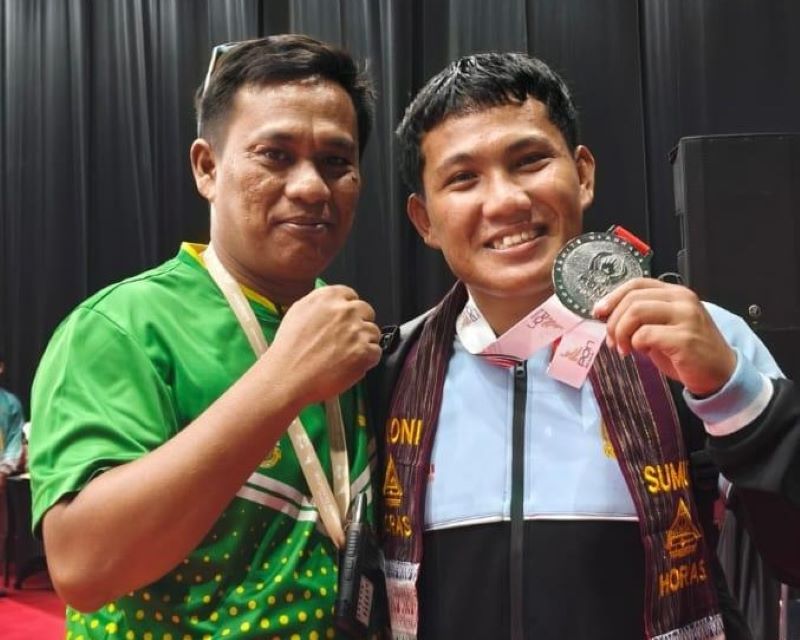 Reymond Simanjuntak Sumbang Perak untuk Sumut di PON Bela Diri 2025 Kudus