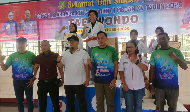 Medan Denai Juara Umum Taekwondo di Porkot Medan 2025, Ini Daftar Peraih Medali
