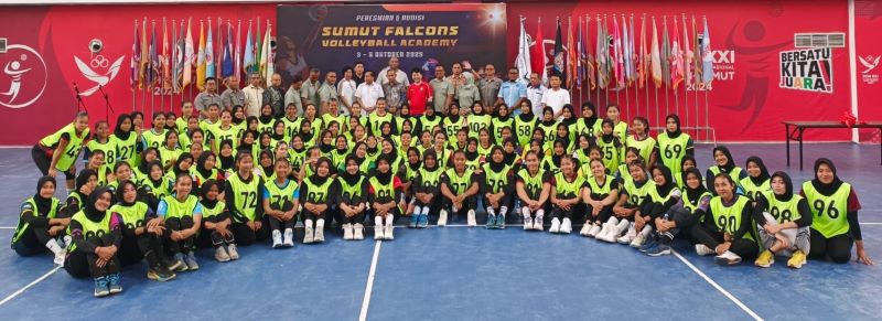 Sumut Falcons Launching Akademi Voli Putri, Siap Cetak Bintang Proliga dari Sumatera Utara