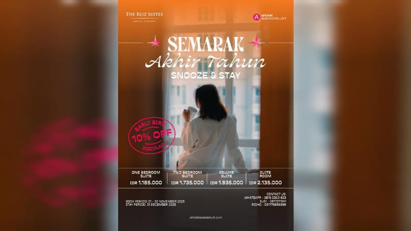 Artotel Wanderlust Hadir di The Reiz Suites Medan: Rayakan Akhir Tahun dengan Sentuhan Seni & Budaya Indonesia
