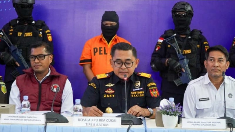 Bea Cukai Batam Gagalkan Dua Kasus Penyelundupan Narkotika