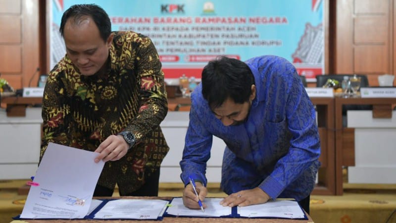 Pemerintah Aceh Terima Hibah Tanah Rampasan Korupsi dari KPK: Muzakir Manaf Canangkan Untuk Pelayanan Publik Pemkab Aceh Barat
