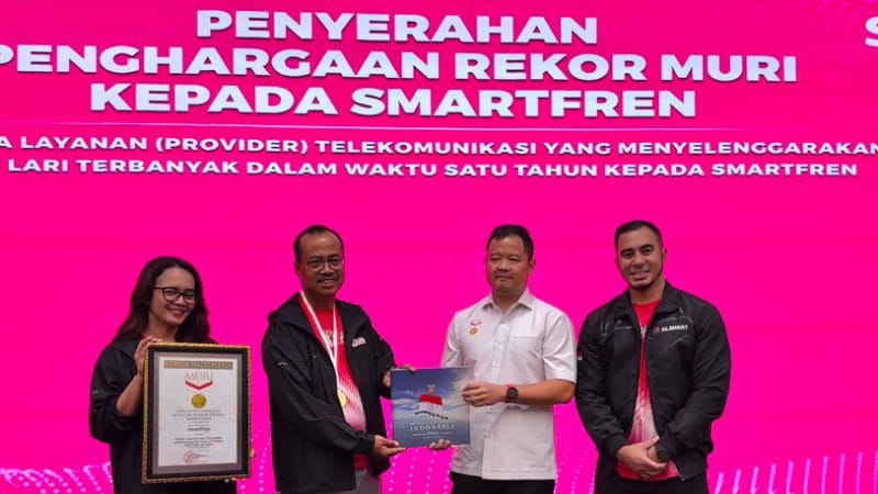 Pertama di Indonesia: SMARTFREN Catat Rekor Nasional Sebagai Penyedia Layanan Telekomunikasi Penyelenggara Ajang Lari Terbanyak Dalam Satu Tahun