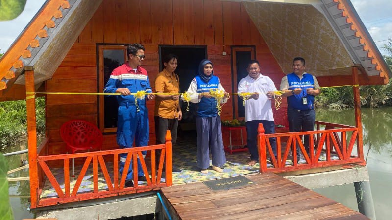 Pertamina EP Pangkalan Susu Ajak Anak Desa Pasar Rawa Menjadi Pahlawan Mangrove, Awali Ekowisata Hijau