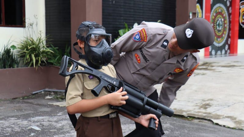 Polres Aceh Tengah Sambut Kunjungan SD IT AN-NAHL