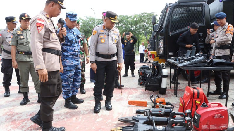 Polresta Barelang Gelar Apel Kesiapsiagaan Tanggap Darurat Bencana di Batam