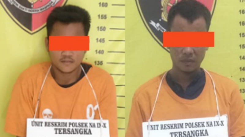 Polsek Na IX-X Bekuk Dua Pengedar Sabu di Aek Kota Batu, Buru Seorang Pemasok