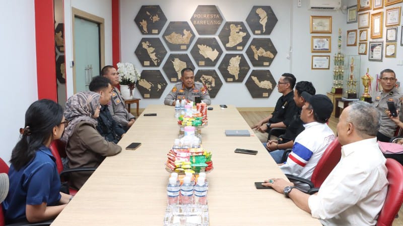Silaturahmi ke Polresta Barelang, PWI Batam Bangun Komitmen Perkuat Sinergitas Lawan Hoax dan Jaga Kamtibmas