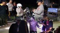 Polsek Serang Baru Gelar Razia Malam Cegah Geng Motor dan Begal, Tiga Motor Diamankan